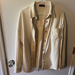 Fantaslook Beige Men's Shirt Jacket